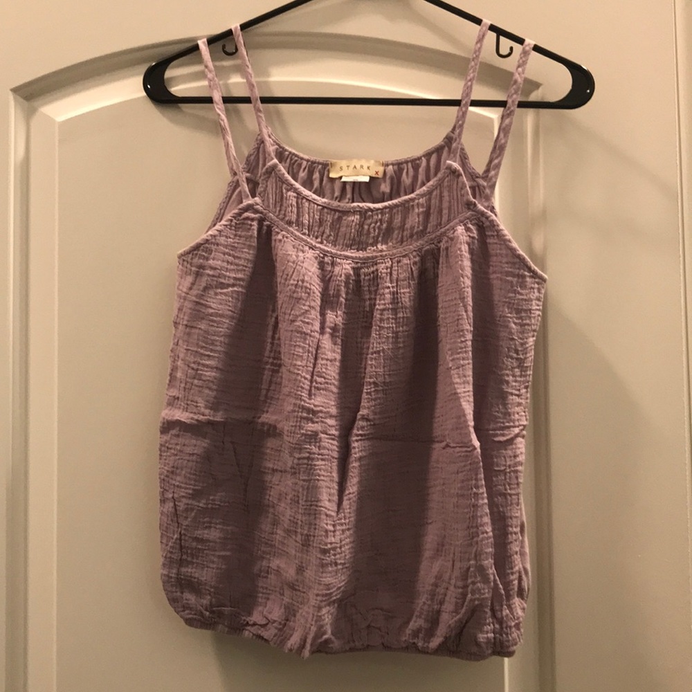 Lilac tank top from anthropology